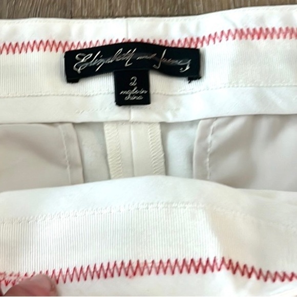 Elizabeth & James,Exquisite Silk Cropped Pants, Mid-Rise, Winter White, Size 2 - Picture 2 of 12